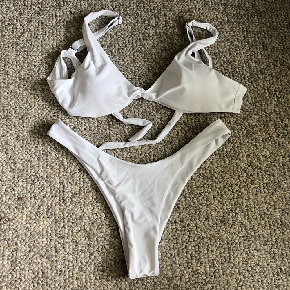Women’s white bikini